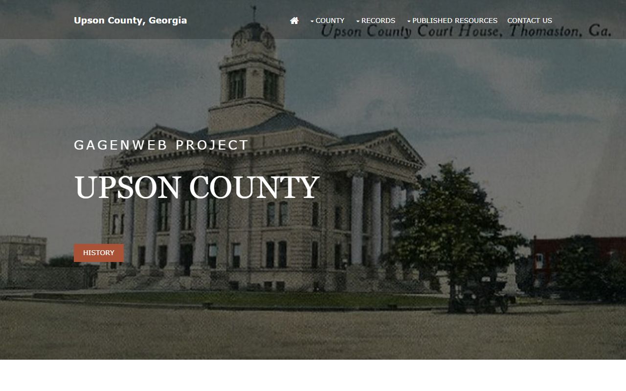Upson County GAGenWeb genealogy resources page